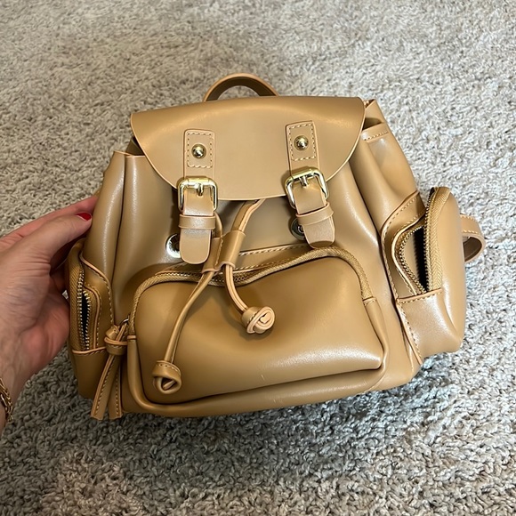 Faux Leather Mini Backpack - Picture 2 of 6